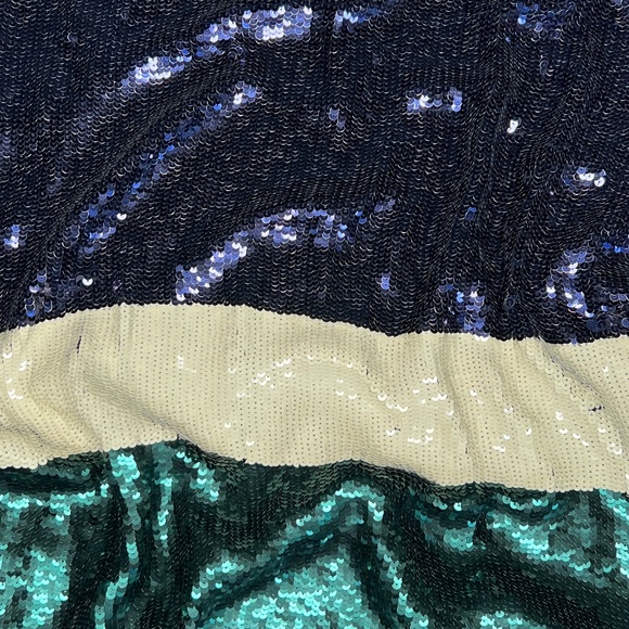 J.Crew Collection Sequin Color Block Skirt 0 - Picture 5 of 5